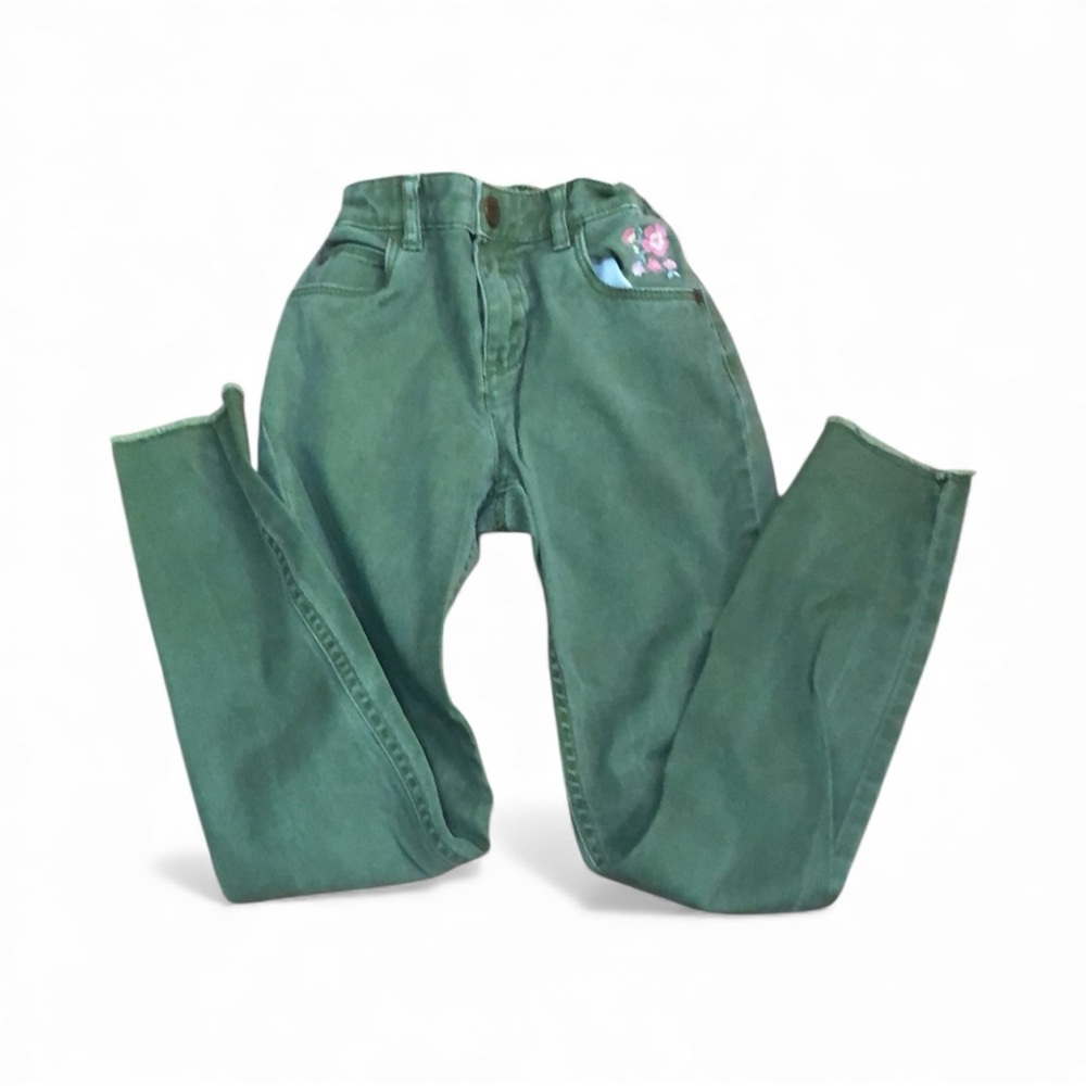 Carter's Green Denim Jeans Tapered Fit
